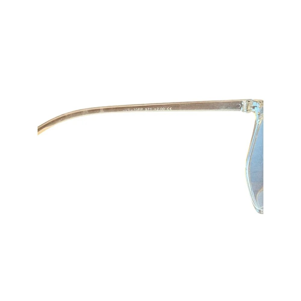Adrienne Vittadini Clear Champagne Rectangular Reading Glasses +2.00 AVR430FP